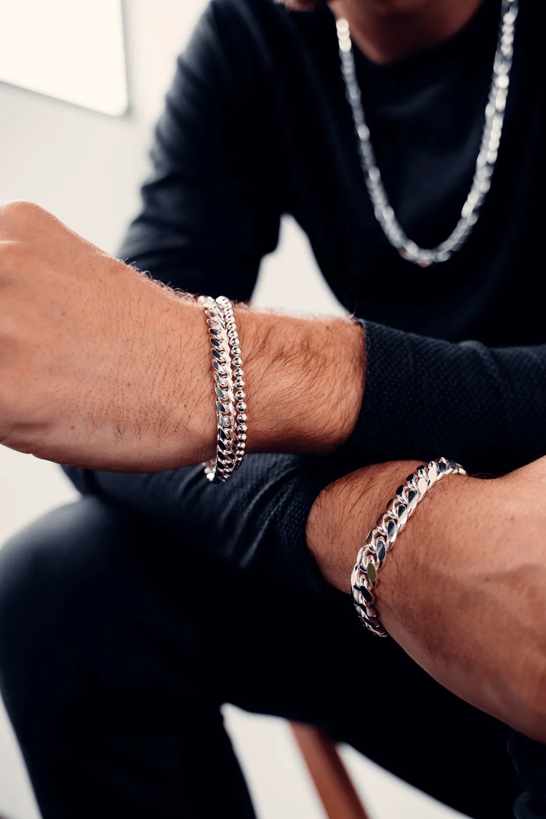 Silver Bead Bracelet