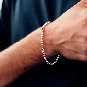 Silver Bead Bracelet