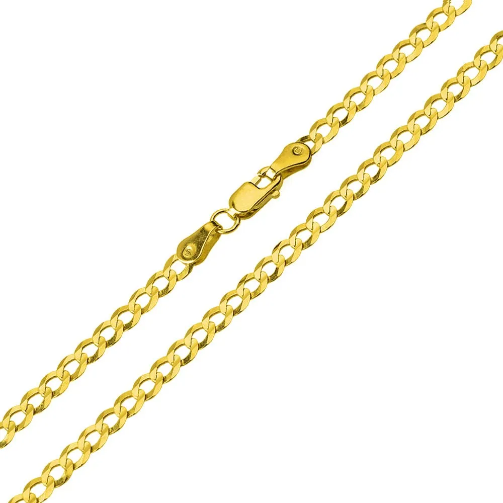 Solid 14k Yellow Gold Electric Guitar Two-Tone Musical Instrument Pendant with Cuban Curb Chain Necklace