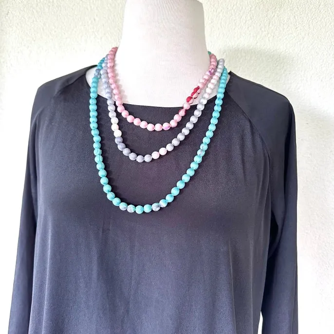 Sophie Silks Necklace: Extra Long Silk Bead