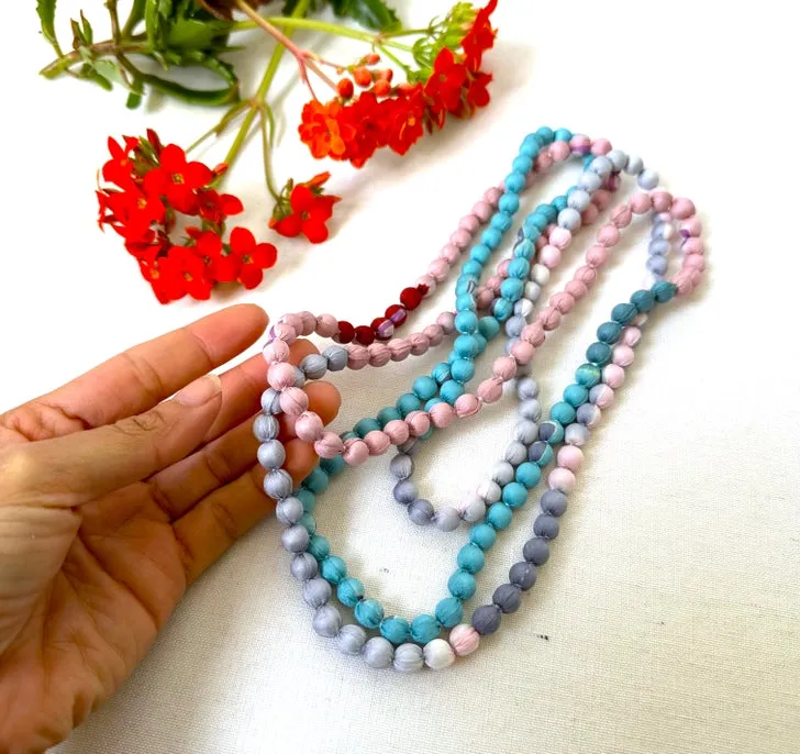 Sophie Silks Necklace: Extra Long Silk Bead
