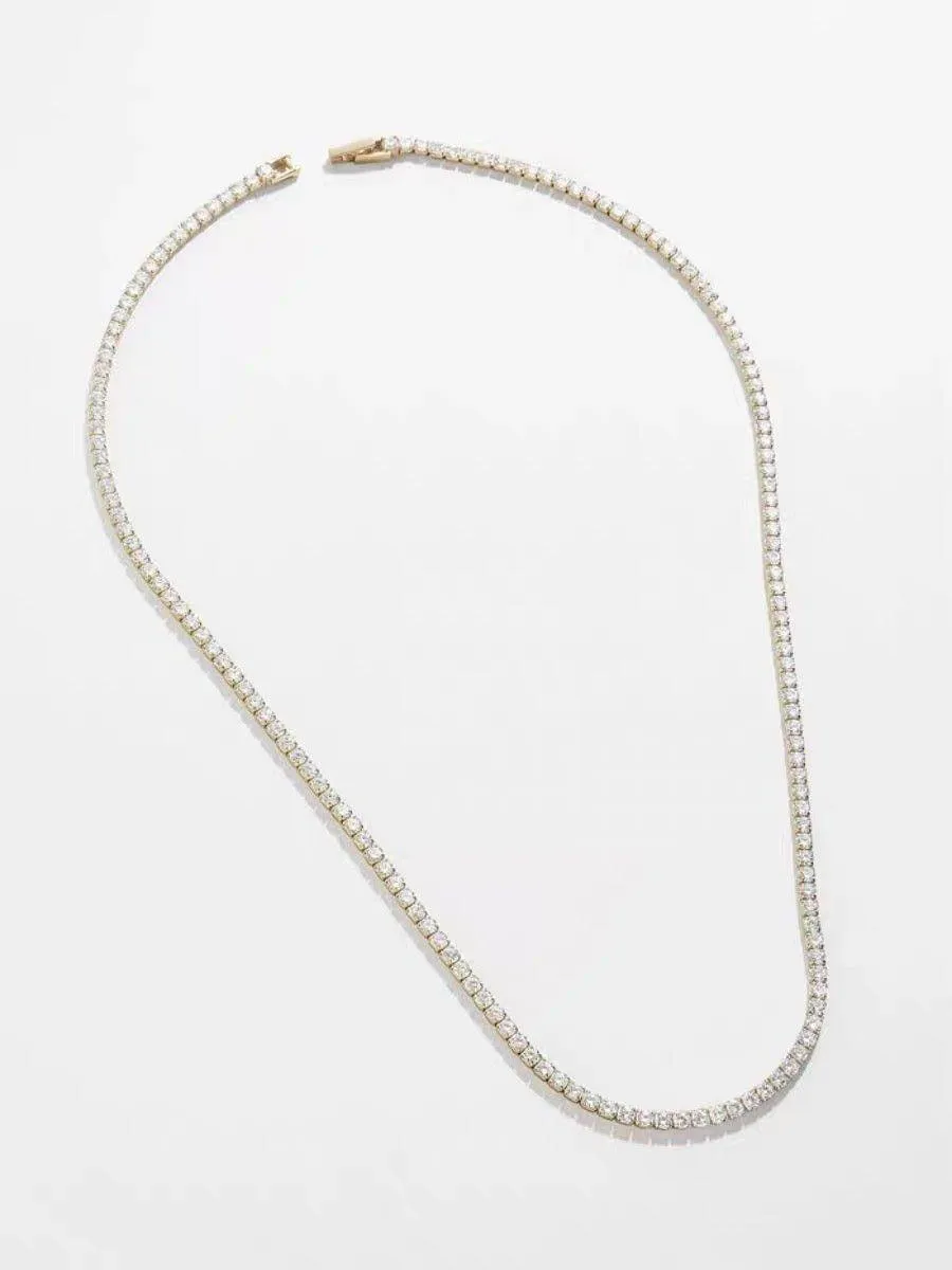 STEPHANIE Personazlied tennis necklace
