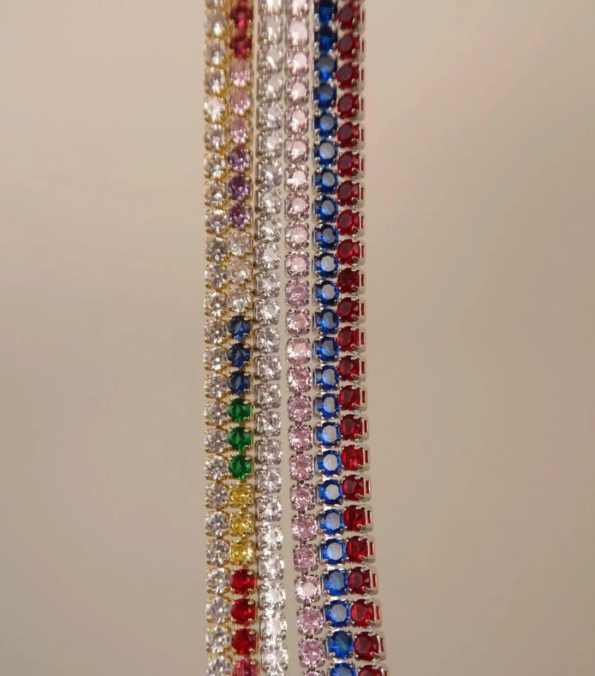 STEPHANIE Personazlied tennis necklace