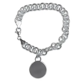 Sterling Silver Round Link Bracelet