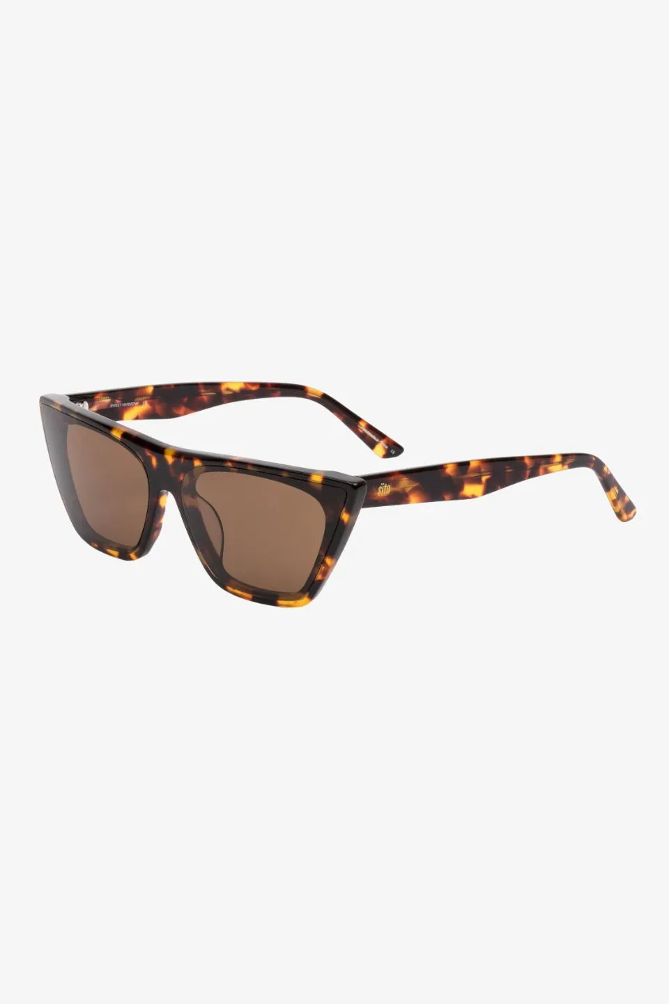 Sweet Harmony Maple Torte Brown Lens Cat Eye Sunglasses