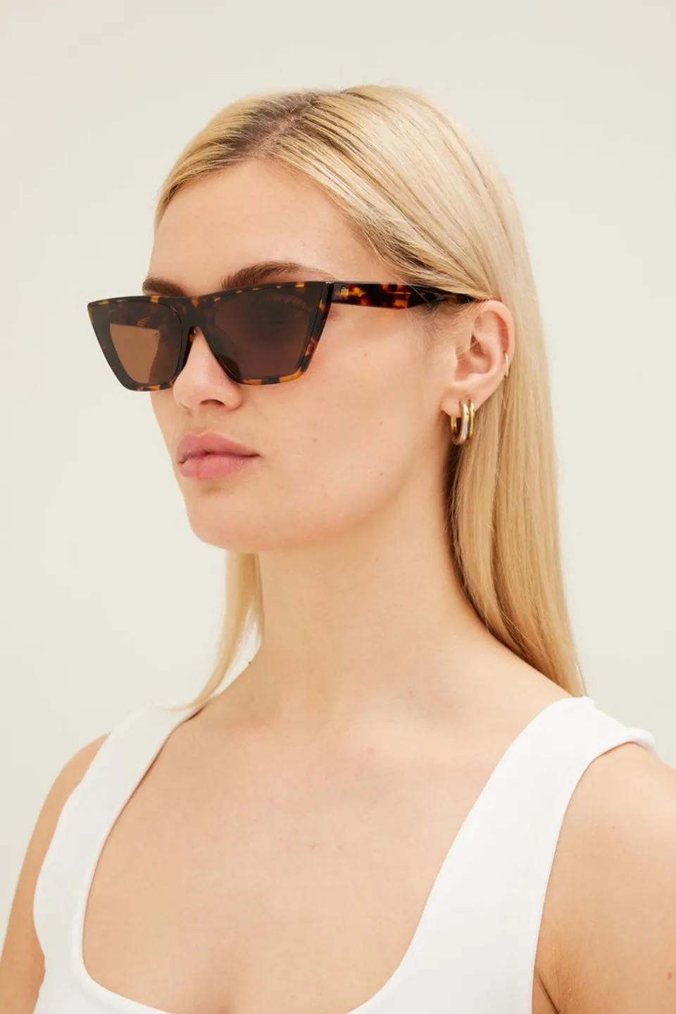 Sweet Harmony Maple Torte Brown Lens Cat Eye Sunglasses