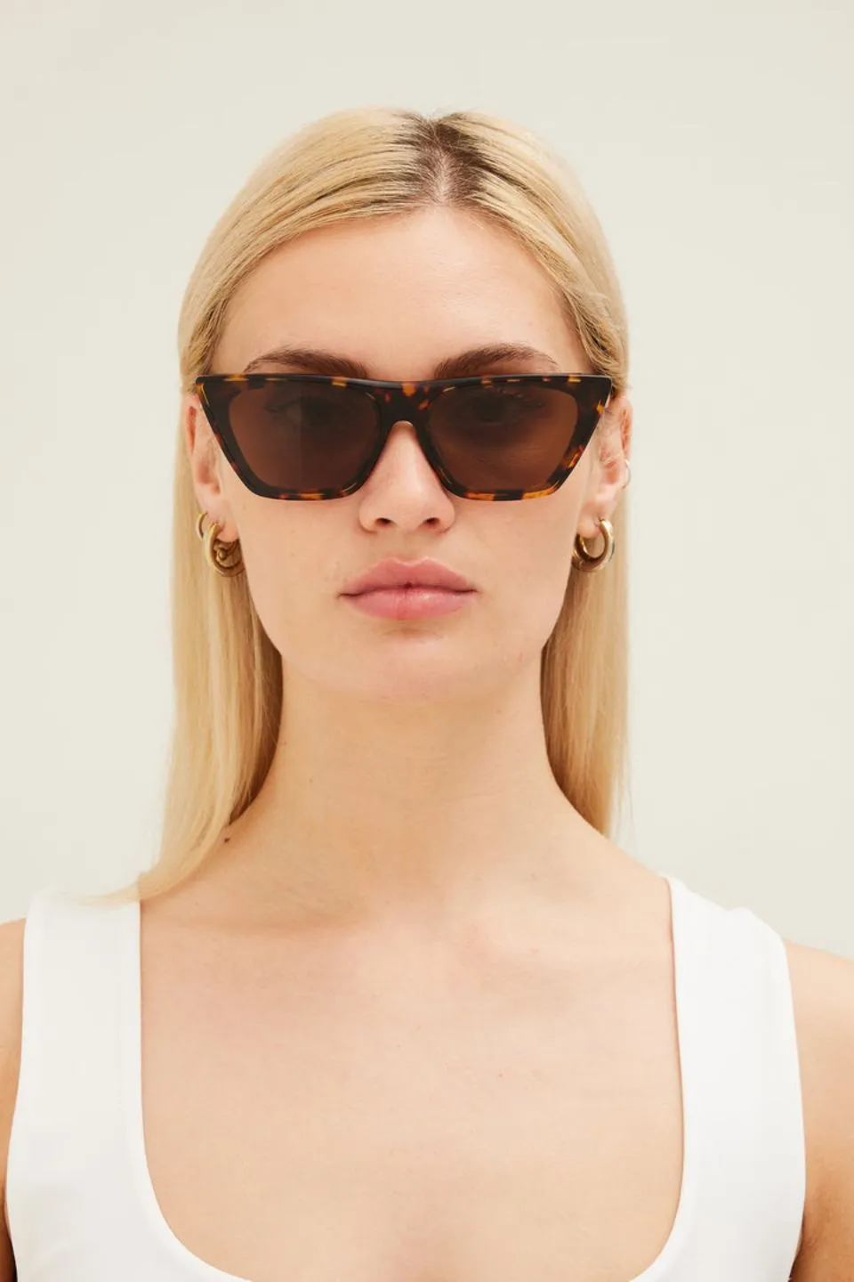 Sweet Harmony Maple Torte Brown Lens Cat Eye Sunglasses