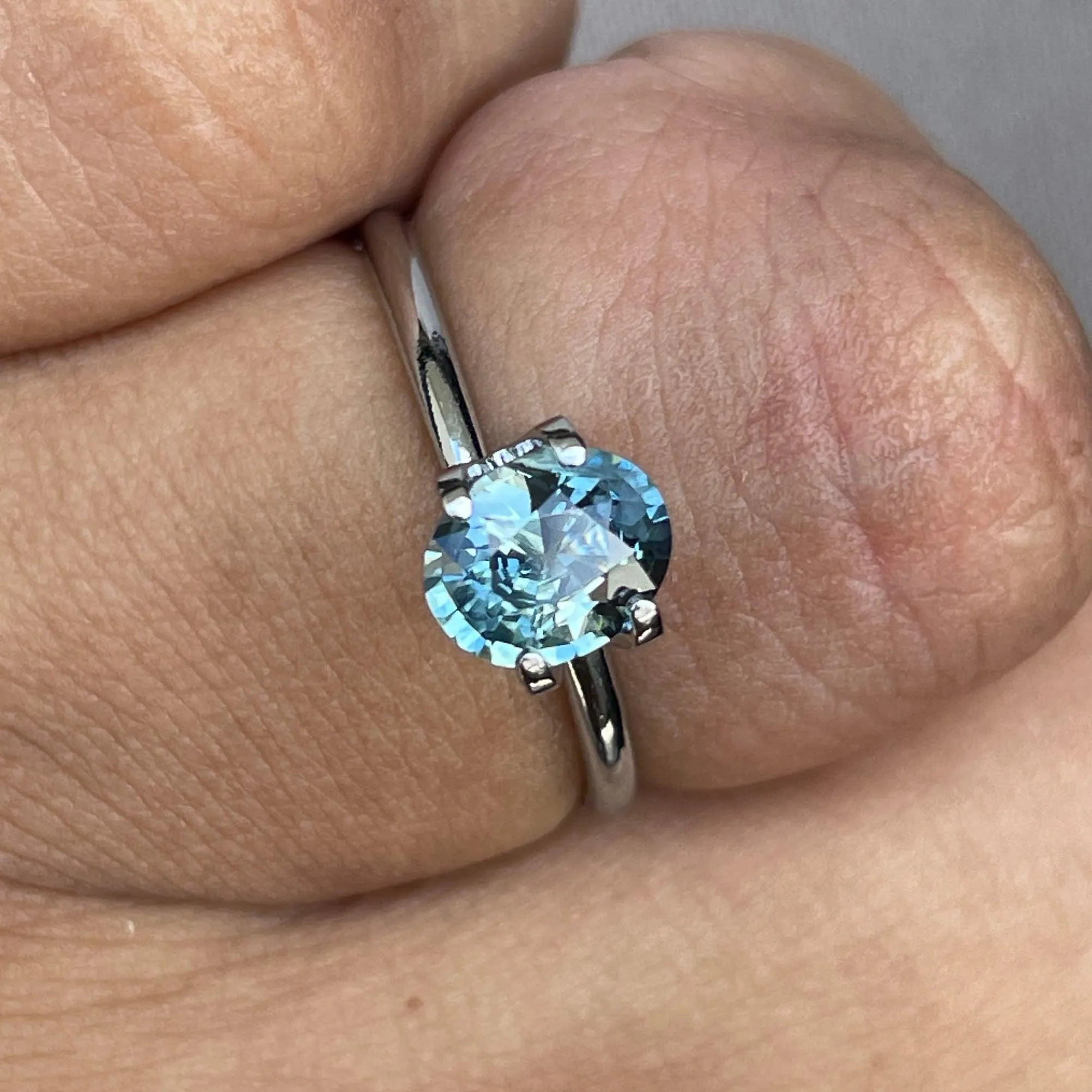 Teal Sapphire 1.15 Ct, Natural Teal Sapphire Ring, Teal Sapphire Engagement Ring, bespoke Ring, For Custom ring Loose gem