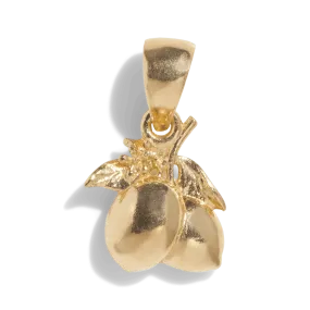THE LEMON PENDANT - Solid 14k gold