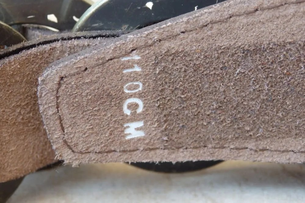 Tiger leather belt