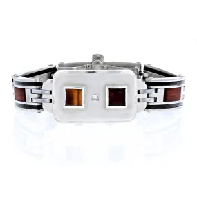 Tiger's Eye & Garnet Bracelet