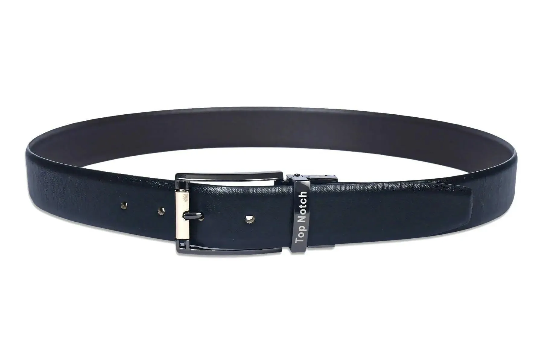 Top Notch Leather Belt for Men Colour - Black / Brown Reversible Italian Belt (SKU TP0023)