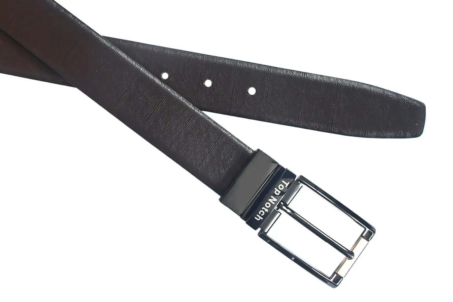 Top Notch Leather Belt for Men Colour - Black / Brown Reversible Italian Belt (SKU TP0023)
