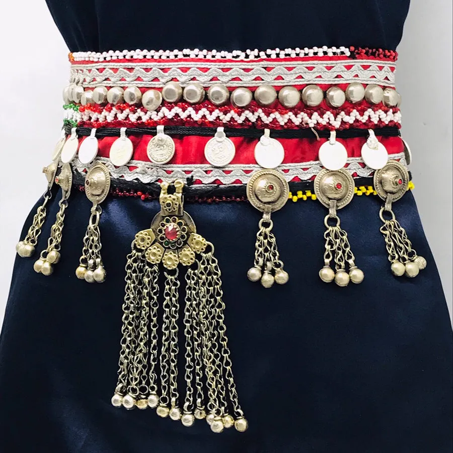Turkman Hanging Beads Vintage Belt