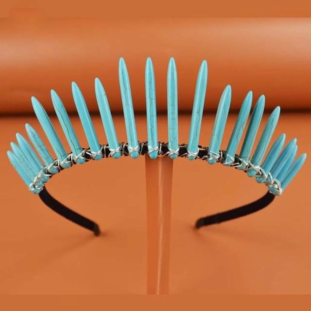 Valiant Brilliant Turquoise Headband