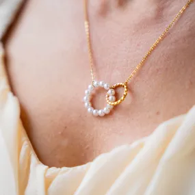 VIVIAN - 18K Gold Plated Double Circle Choker