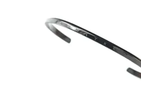 Water Cuff Bracelet in Deep Gunmetal