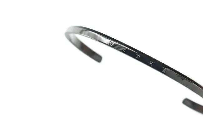 Water Cuff Bracelet in Deep Gunmetal