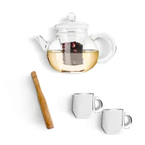 Yama Glass Blooming Teapot w/ Infuser Tea Brew Kit - 32oz