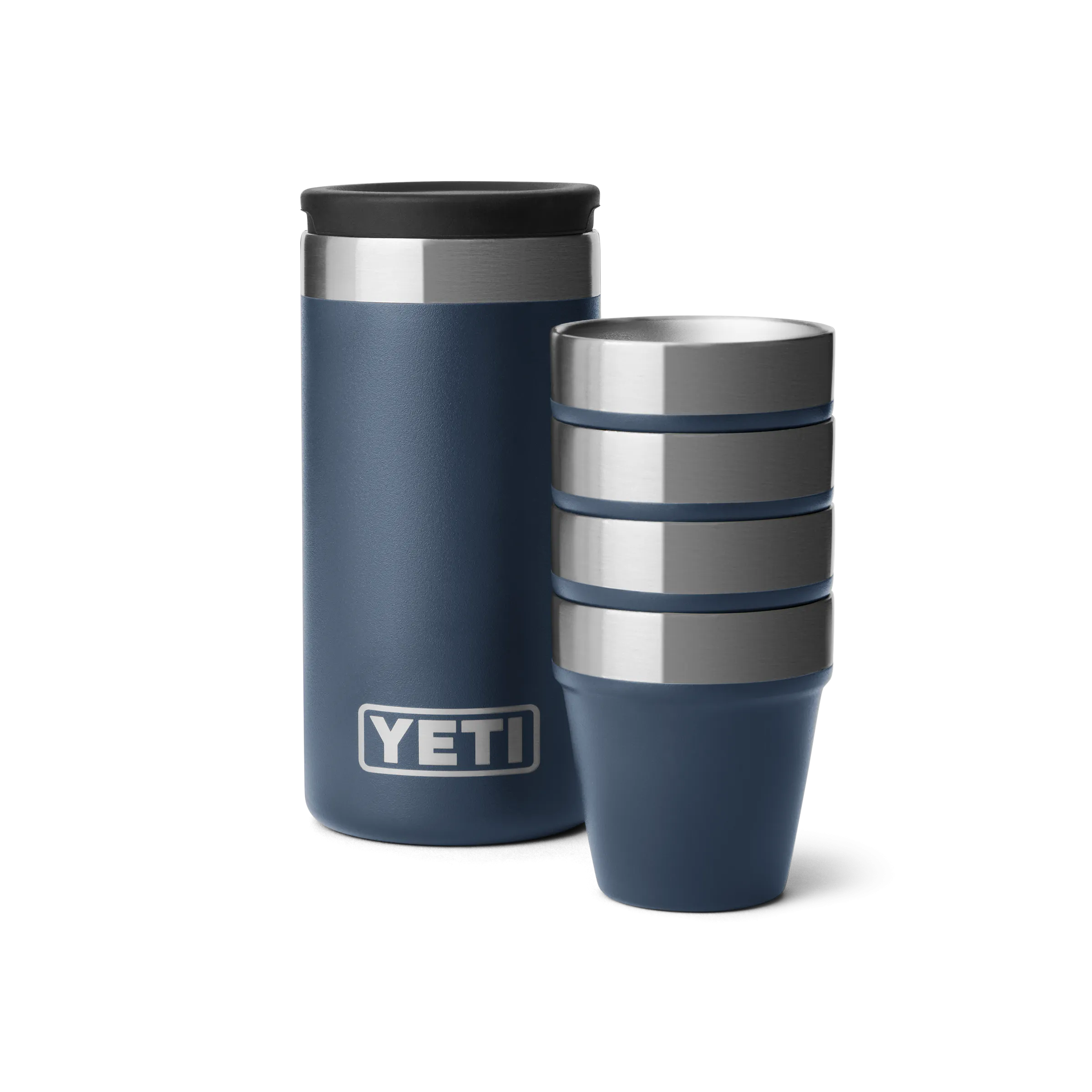 Yeti Shot Glasses & Case - Navy