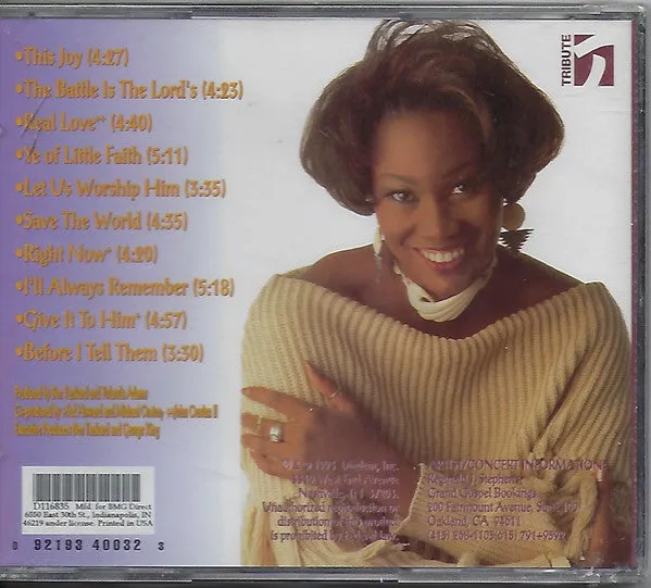 Yolanda Adams - Save The World (CD) (NM or M-, VG )
